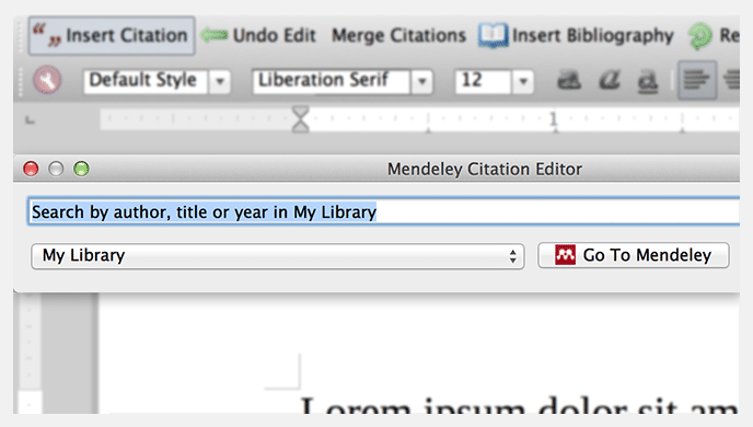 mendeley plugin word mac